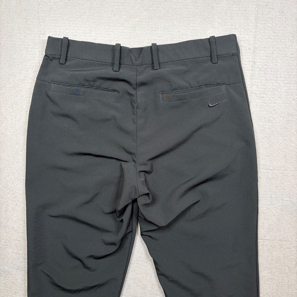 Nike Dri-FIT Slim Golf Pants Mens Medium Black Performance Trousers - Picture 4 of 13